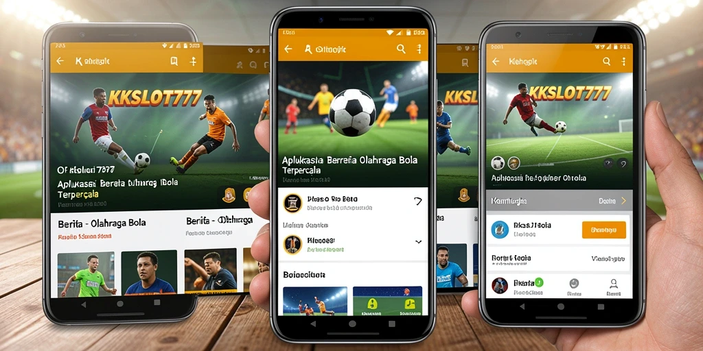 Antarmuka KKSLOT777 menampilkan berita olahraga bola yang menarik.