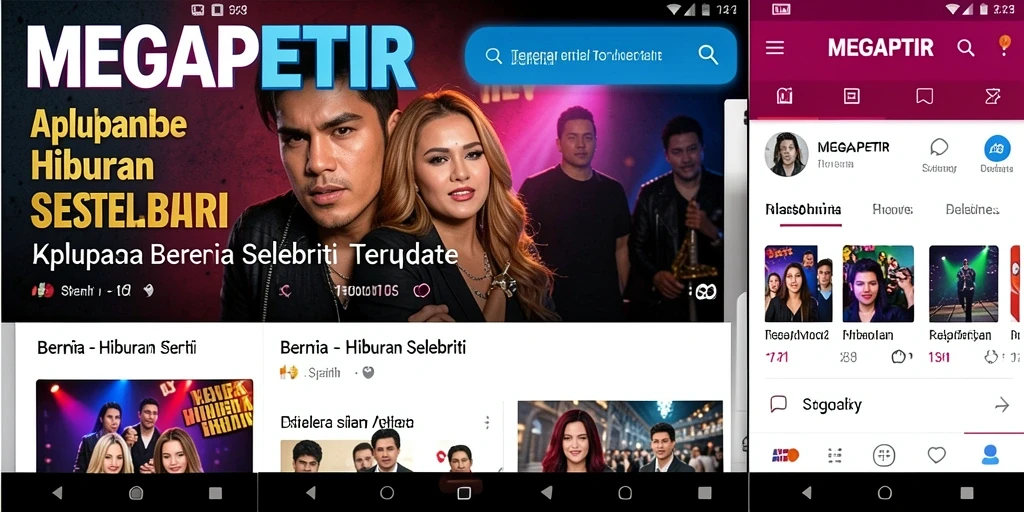 Tampilan antarmuka aplikasi MEGAPETIR yang menarik dan informatif.