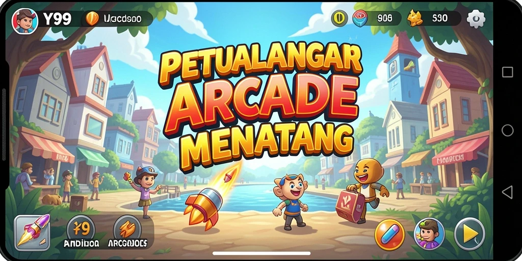 Tampilan antarmuka Y89 yang penuh warna dan interaktif.